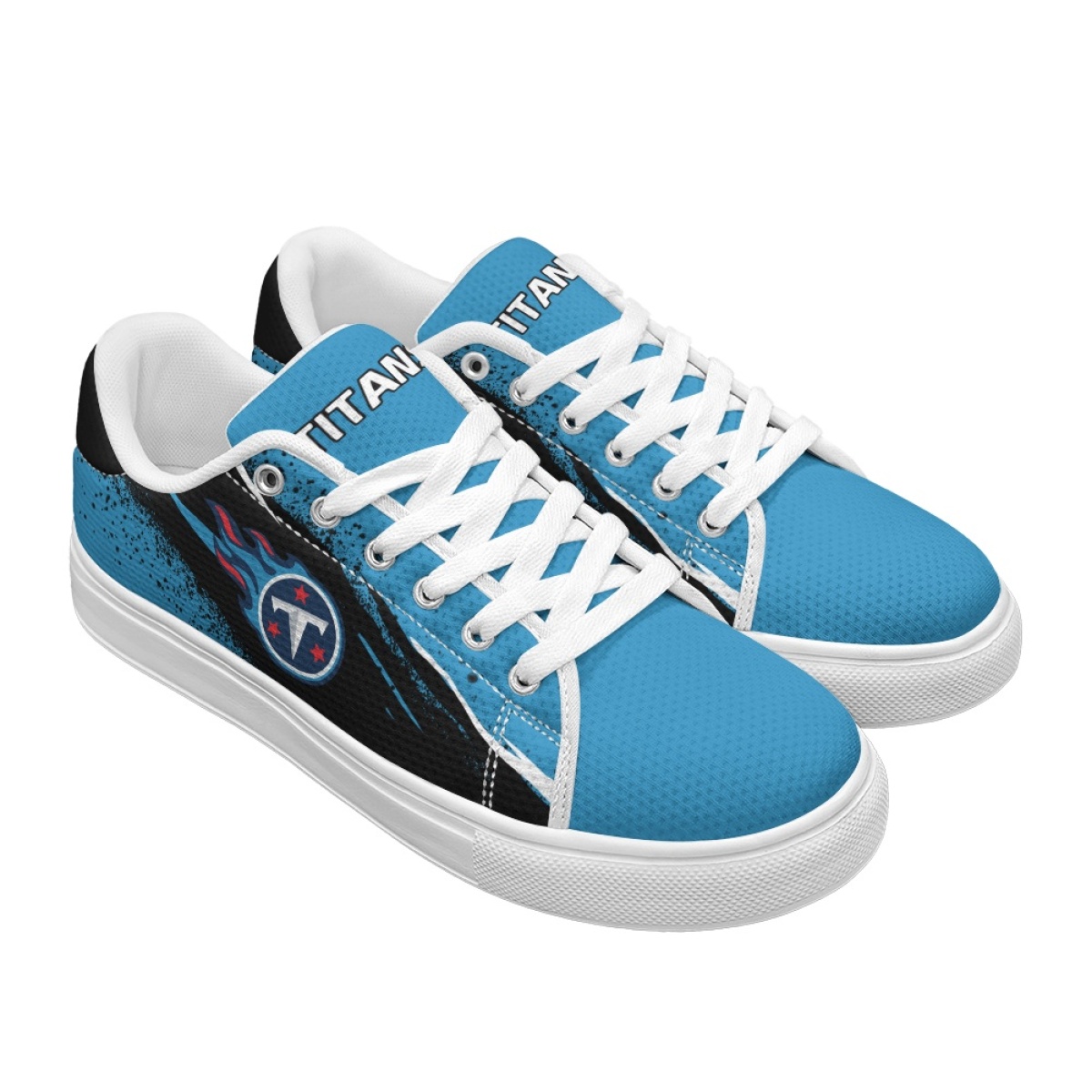 Men's Tennessee Titans Low Top Casual Sneakers/Shoes 001